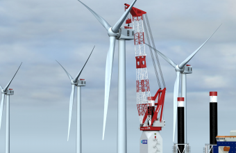 Huisman tekent contract voor ontwerp, bouw en levering van een 1,600mt Windturbine- Installatie Kraan voor Japanse klant