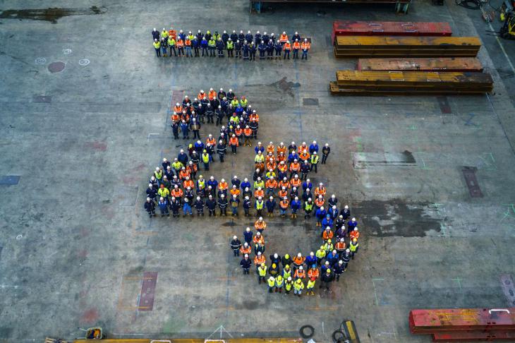 Huisman 25 jaar gevestigd in de Wiltonhaven van Schiedam