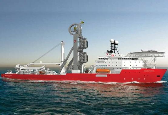 Huisman levert 550mt Flex-lay systeem en 400mt diepwaterkraan voor nieuw Subsea 7 schip 
