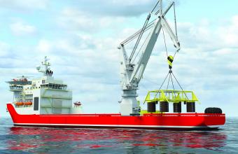 Huisman introduces the ‘Rope Luffing Knuckle Boom Crane’ at the OTC