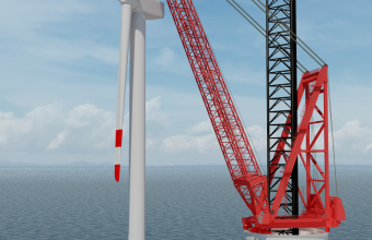 Huisman introduceert nieuwe serie kranen voor de installatie van wind turbines