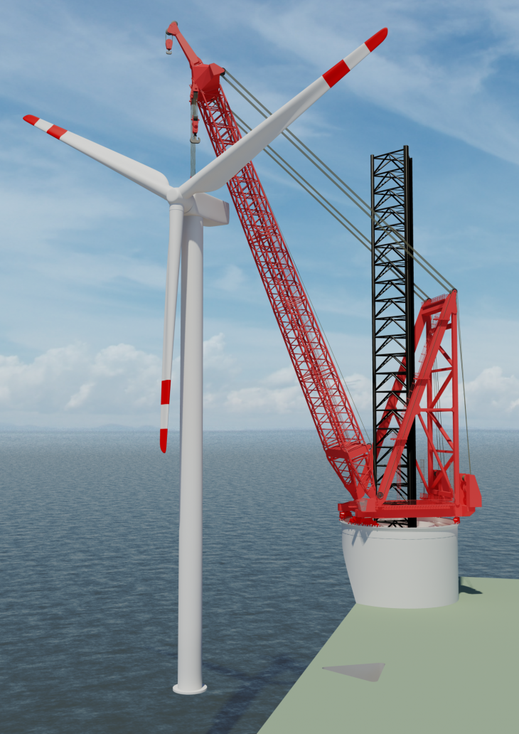 Huisman launches customised range of Wind Turbine Installation Cranes