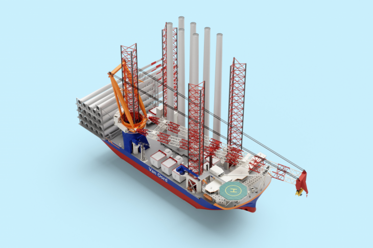 Huisman levert grootste Leg Encircling Kraan voor nieuw offshore installatieschip Van Oord
