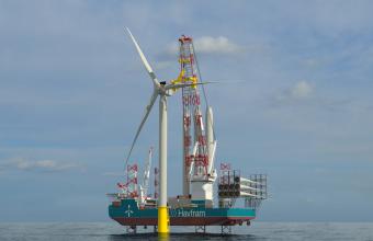 豪氏威马获HAVFRAM新建风电安装船3000吨级绕桩式起重机订单