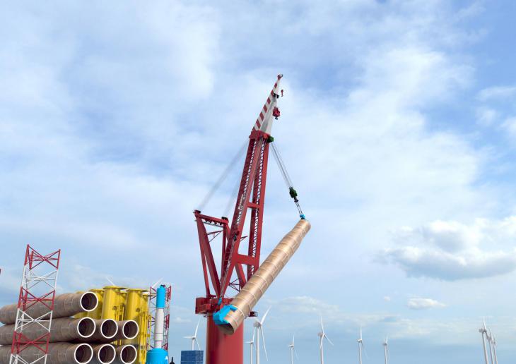 Huisman signs contract with Shanghai Xiongcheng to deliver a 3,000 tonne pile winder crane