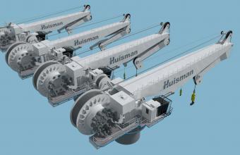 豪氏威马推出升级系列深水折臂式起重机