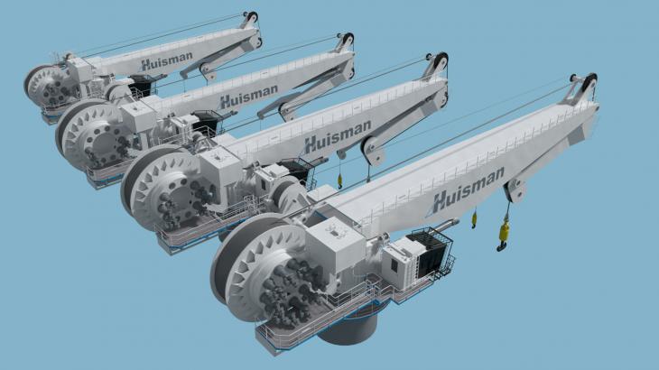 豪氏威马推出升级系列深水折臂式起重机