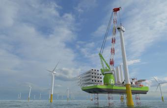 Huisman tekent contract voor Leg Encircling Crane van 2.600mt voor tweede windturbine-installatieschip van Eneti