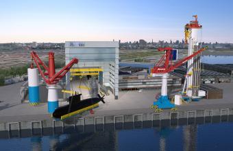 Submarine Handling Crane completes Huisman facility for walrus-class submarine replacement