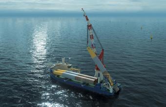 Huisman to deliver 5,000mt crane and integrated monopile handling system for Penta-Ocean Construction's new heavy lift vessel