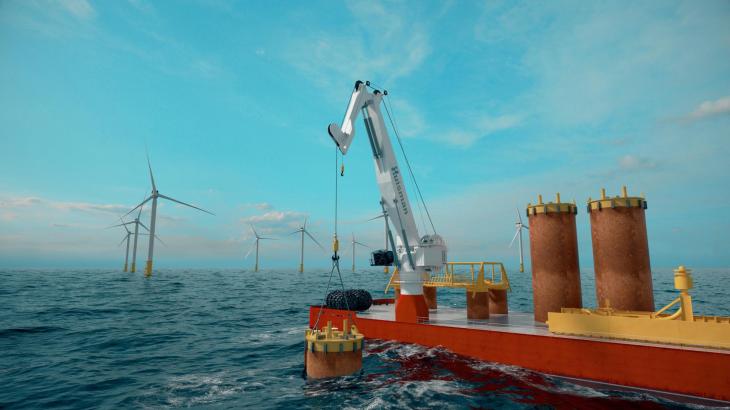 豪氏威马再获SEA1 Offshore两台折臂式起重机订单