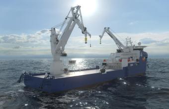 Huisman levert twee Subsea Kranen voor Toyo Construction's kabellegschip