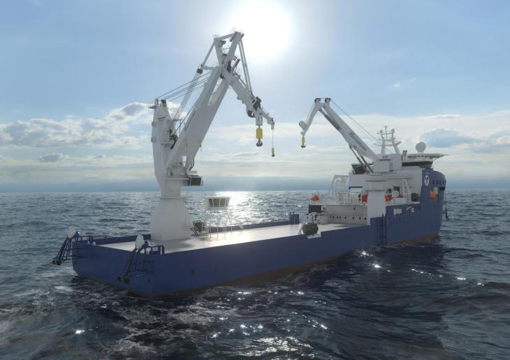 Huisman levert twee Subsea Kranen voor Toyo Construction's kabellegschip