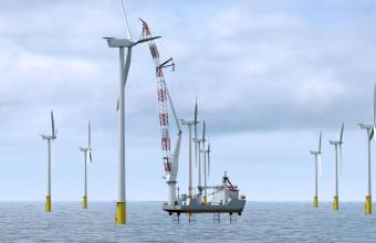 Huisman introduceert nieuw type kraan voor onderhoud offshore wind turbines
