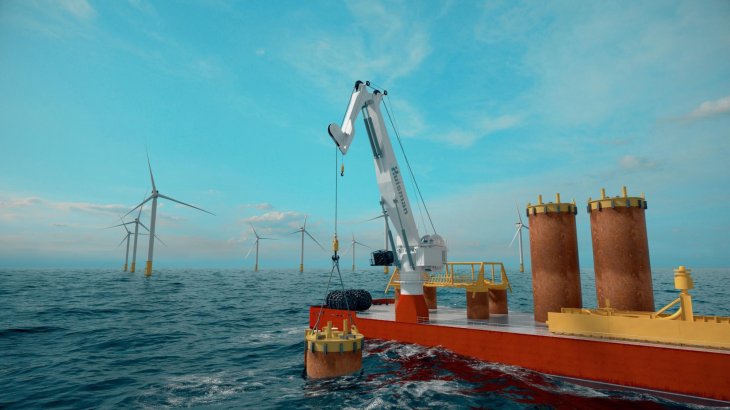 豪氏威马再获SEA1 Offshore两台折臂式起重机订单