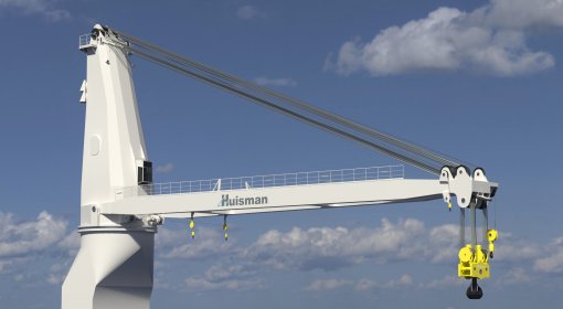 Huisman introduces new Heavy Lift Pedestal Crane with order for Jumbo Maritime vessels