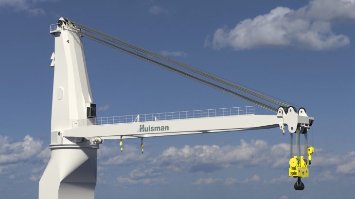 Huisman introduces new Heavy Lift Pedestal Crane with order for Jumbo Maritime vessels